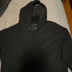 Plain charcoal hoodie